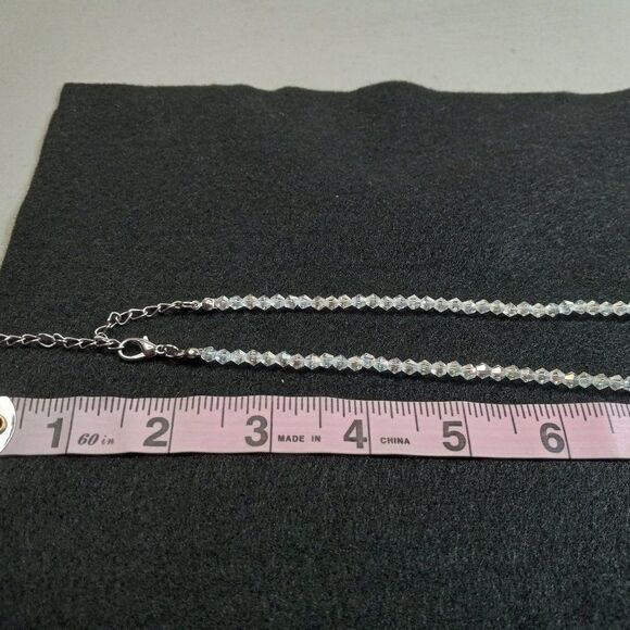 Aurora Borealis Necklace with 8 rings - Picture 6 of 9